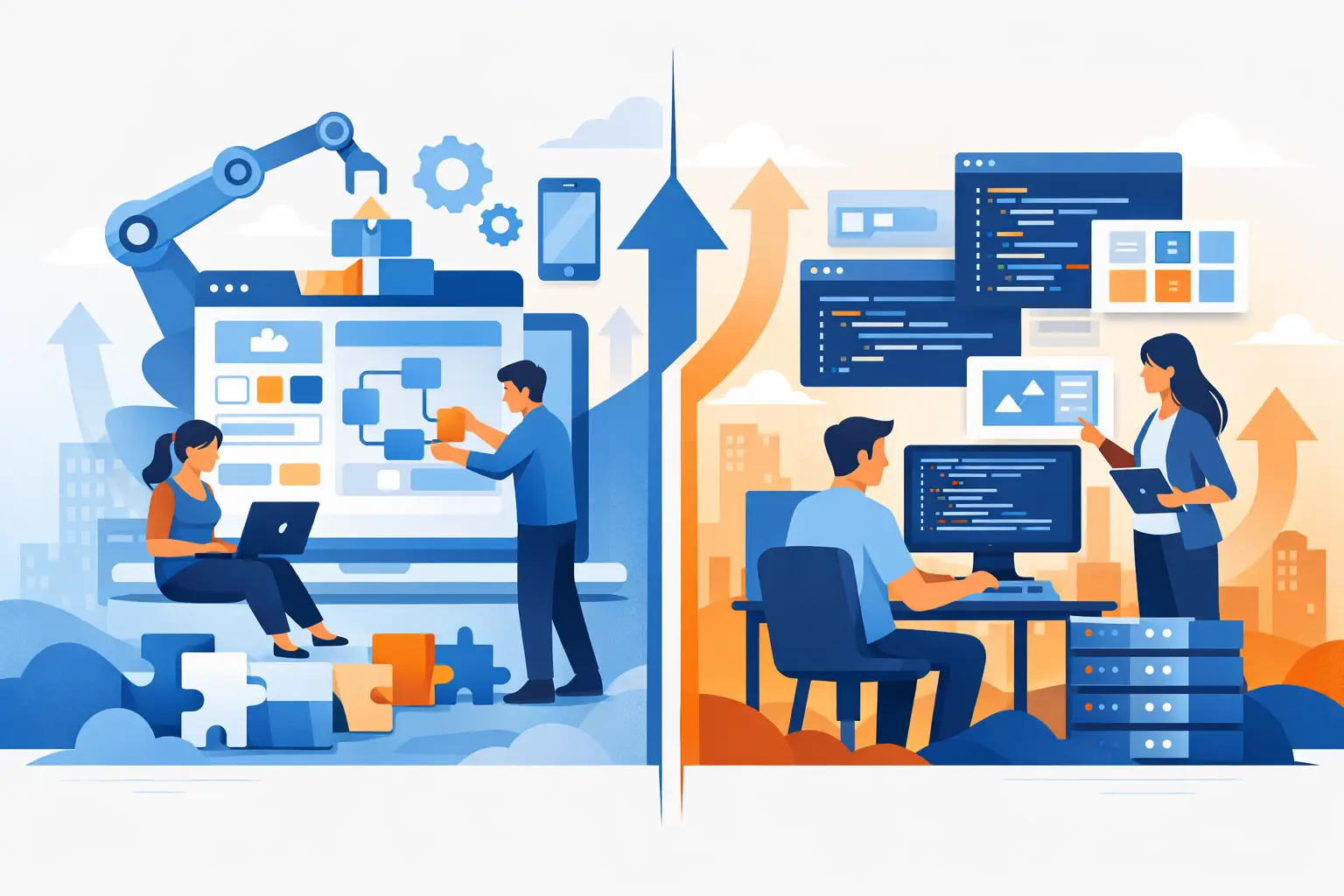 Low Code Versus Custom Software for Growth